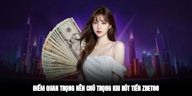 Điểm quan trọng nên chú trọng khi rút tiền Zbet88